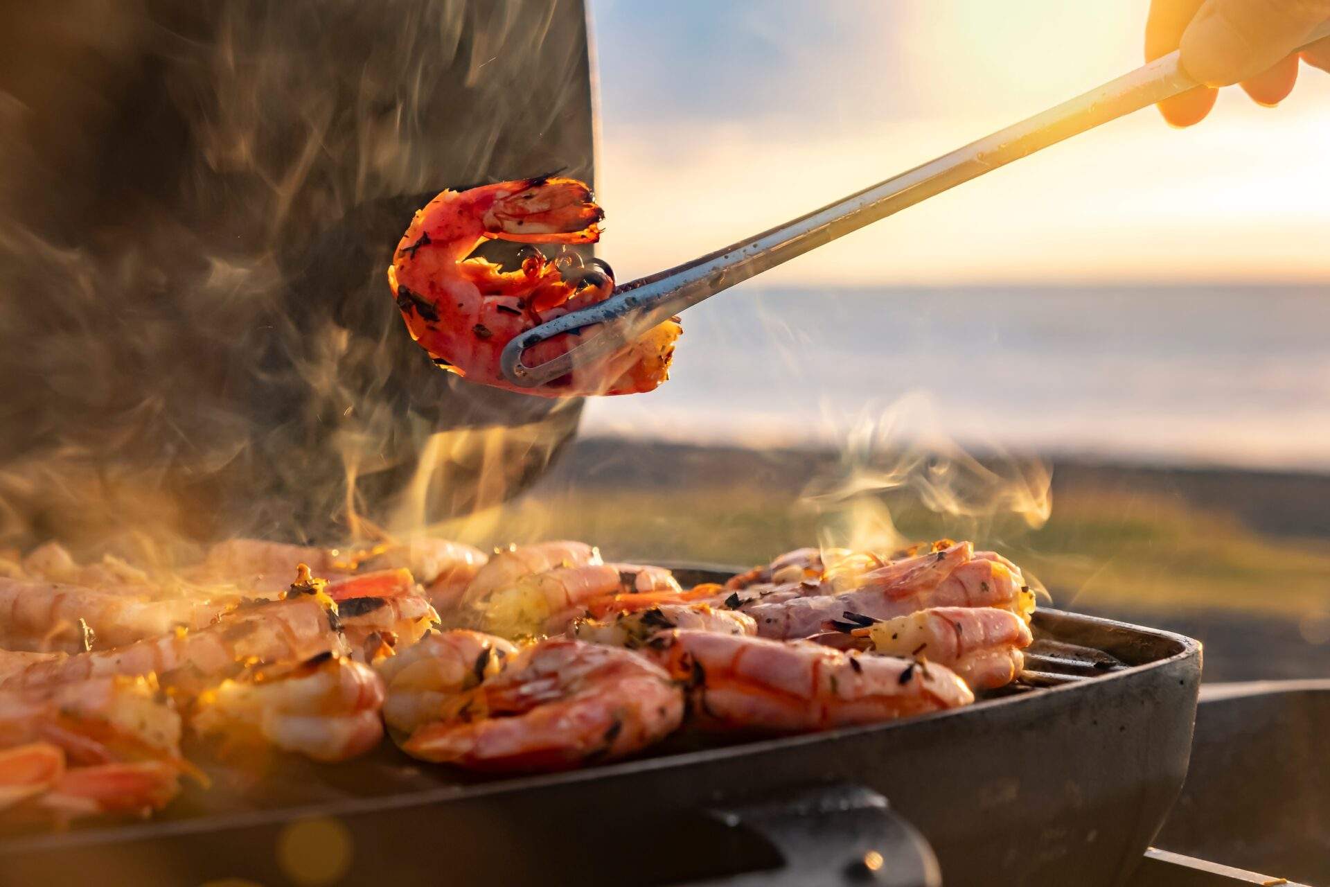 cooking shrimp